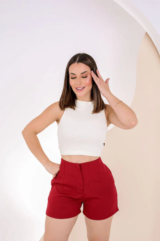 Cropped Canelado Luna